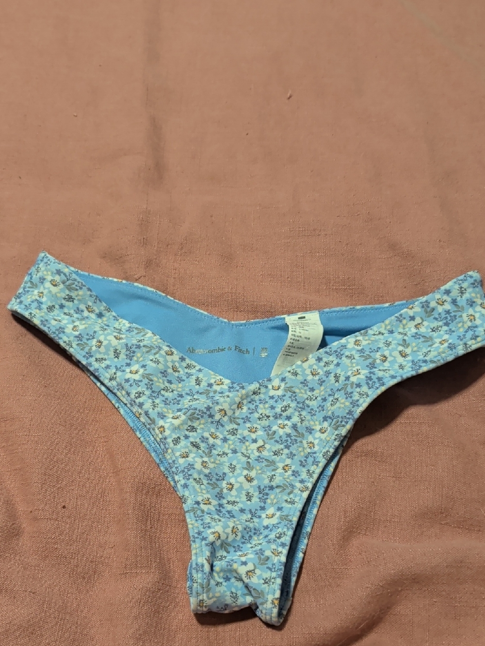 Abercrombie & Fitch Blue Floral Bikini Brief